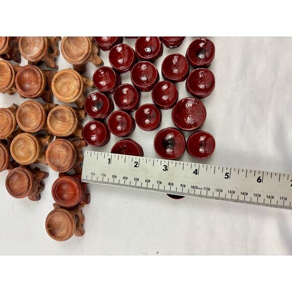 Lot of 64 Wooden Glass Crystal Ball Sphere Stand Holders Displays Base NEW - Picture 6 of 9